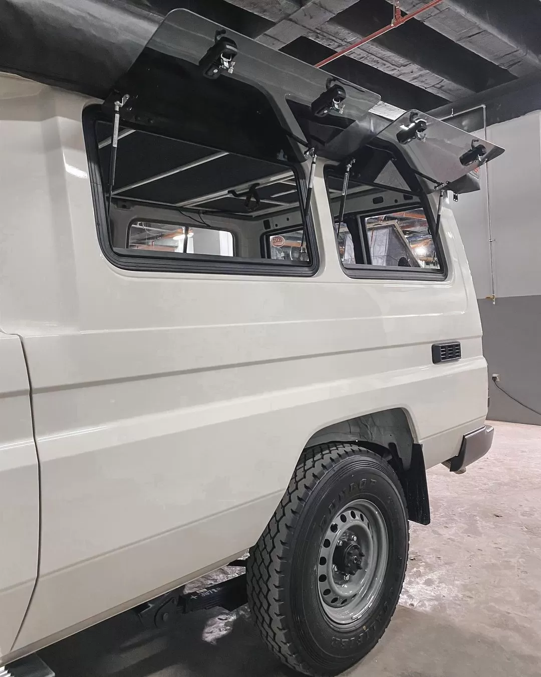 Explore Glazing Toyota Troop Carrier gullwing front and rear side