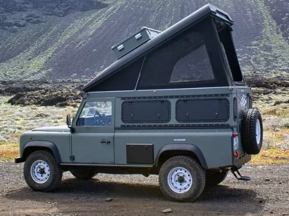 Explore Glazing Land Rover Defender Hardtop 110 gullwing window aluminium