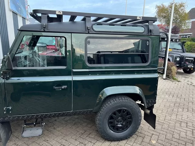 Explore Glazing Land Rover Defender halfdrop window. 
