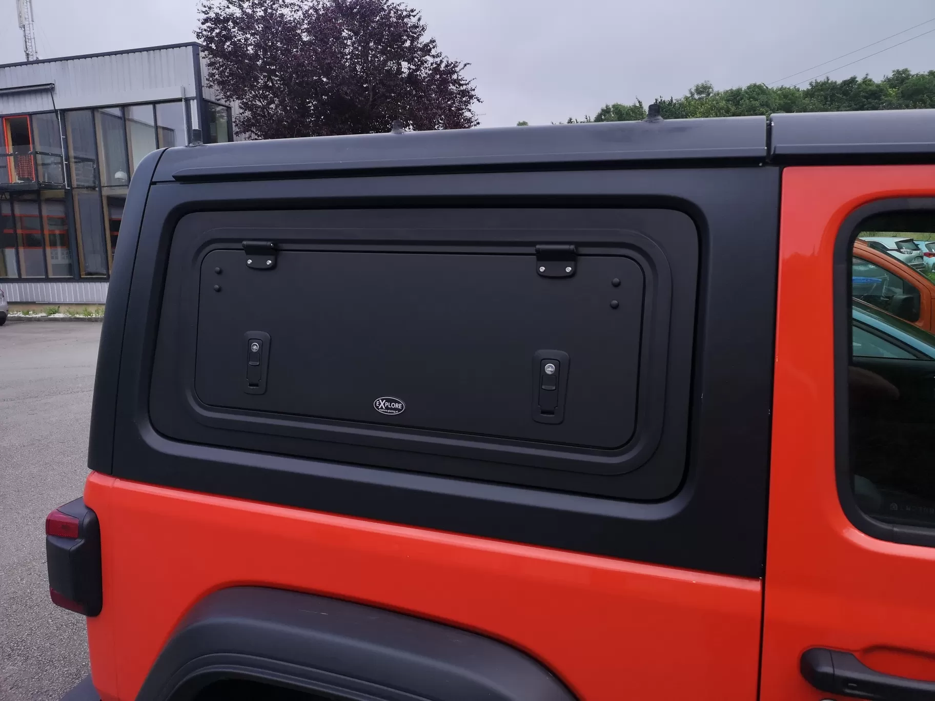 Explore Glazing Jeep Wrangler JK JL 3-door gull wing window aluminium