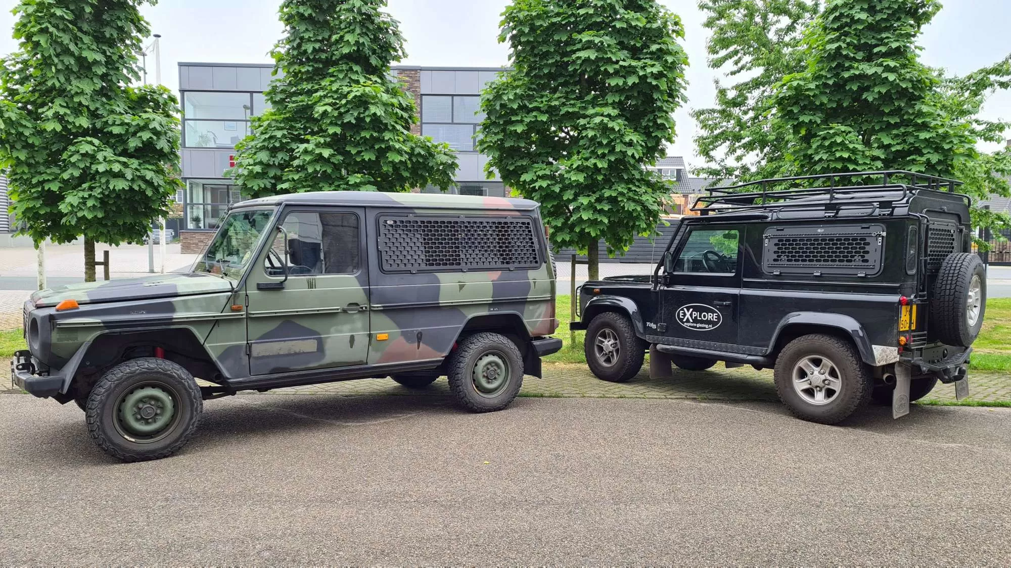 Explore Glazing Mercedes Benz G-Class Kastenwagen sliding window with a window guard