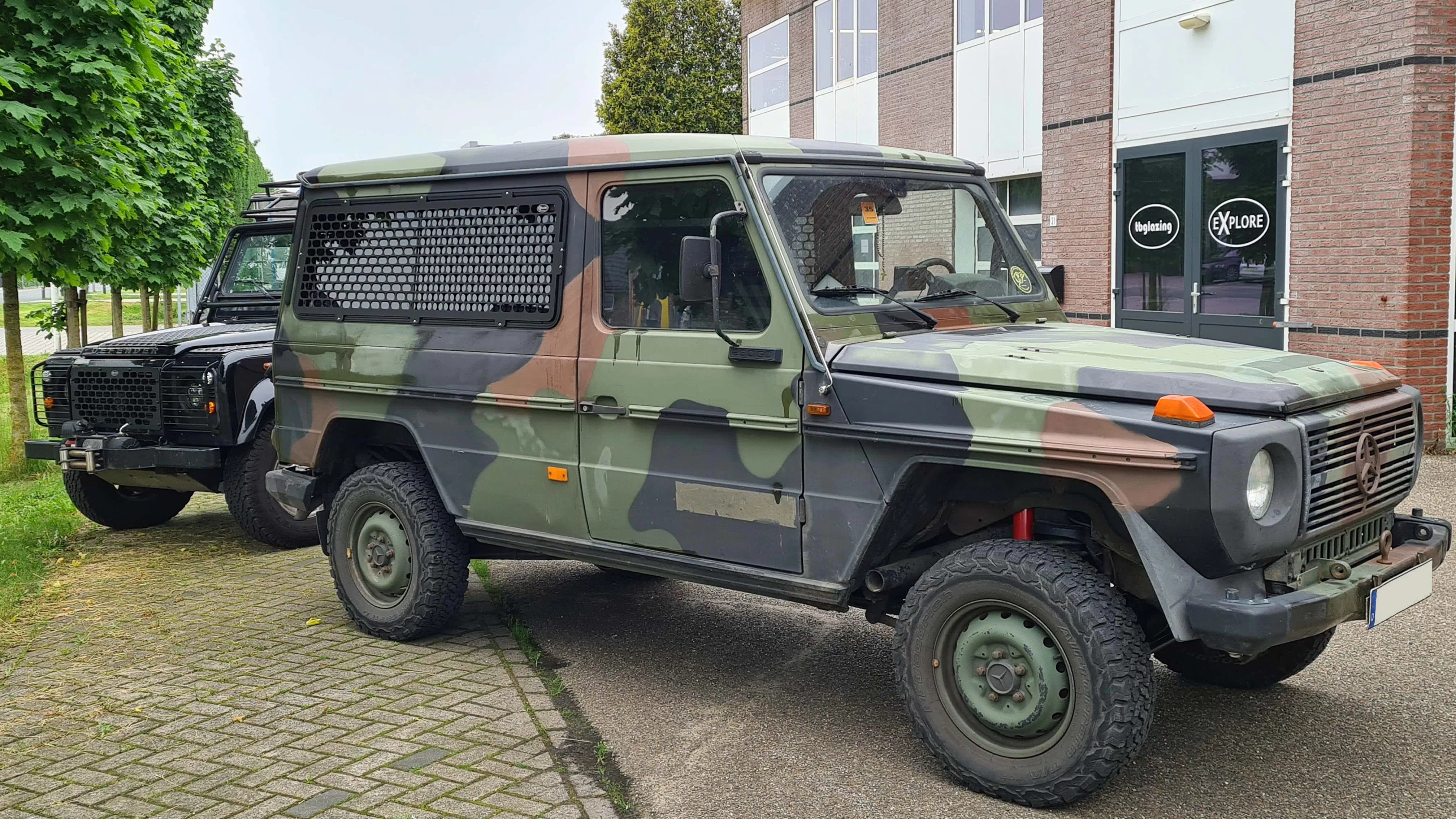 Explore Glazing Mercedes Benz G-Class Kastenwagen sliding window with a window guard