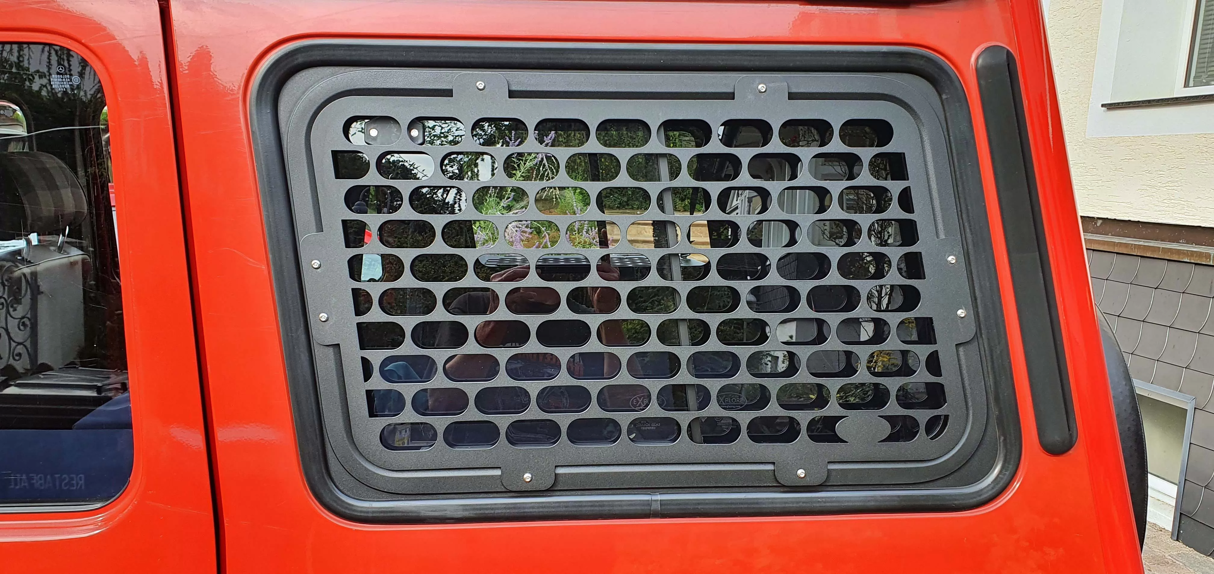 Explore Glazing Mercedes Gelandewagen LWB window guard sliding window